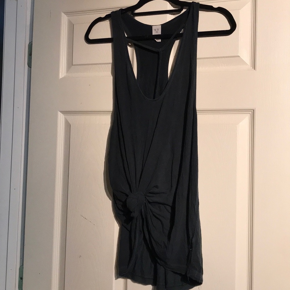 Free people gray tank top